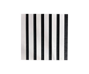 Natūralaus medžio sienų panelė 2700 x 300mm (Baltas-Juoda)